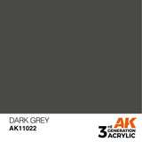 3Gen Acrylics: Dark Grey - Standard LTG AK-11022