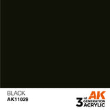 3Gen Acrylics: Black - Intense LTG AK-11029