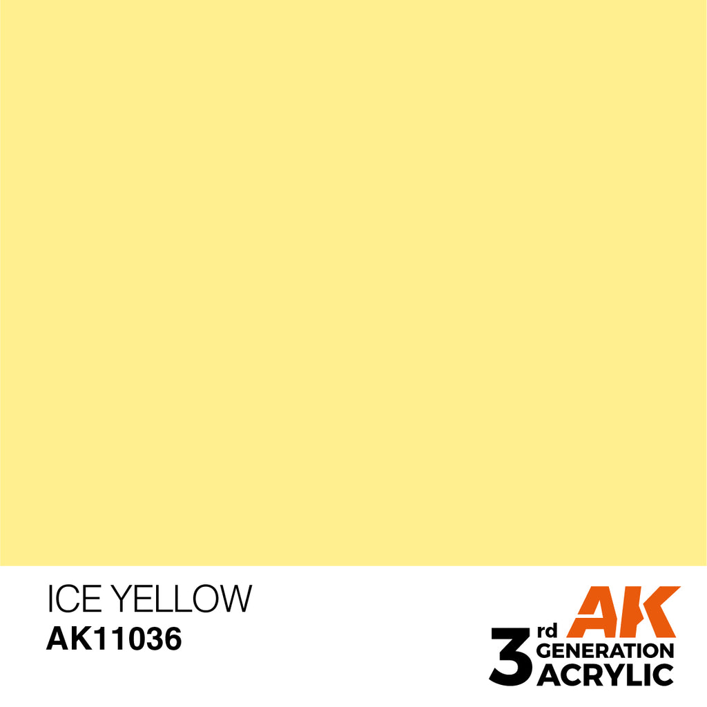 3Gen Acrylics: Ice Yellow - Standard LTG AK-11036