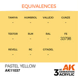 3Gen Acrylics: Pastel Yellow - Pastel LTG AK-11037