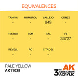 3Gen Acrylics: Pale Yellow - Standard LTG AK-11038