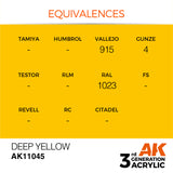 3Gen Acrylics: Deep Yellow - Intense LTG AK-11045