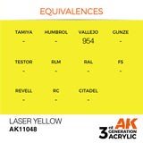 3Gen Acrylics: Laser Yellow - Standard LTG AK-11048