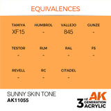 3Gen Acrylics: Sunny Skin Tone - Standard LTG AK-11055