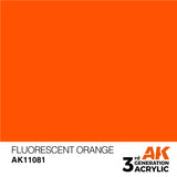 3Gen Acrylics: Fluorescent Orange - Standard LTG AK-11081