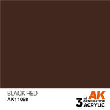 3Gen Acrylics: Black Red - Standard LTG AK-11098