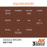 3Gen Acrylics: Saddle Brown - Standard LTG AK-11104