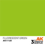 3Gen Acrylics: Fluorescent Green - Standard LTG AK-11129