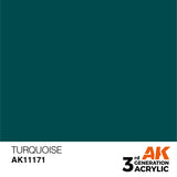 3Gen Acrylics: Turquoise - Standard LTG AK-11171