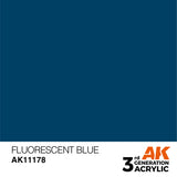 3Gen Acrylics: Fluorescent Blue - Standard LTG AK-11178