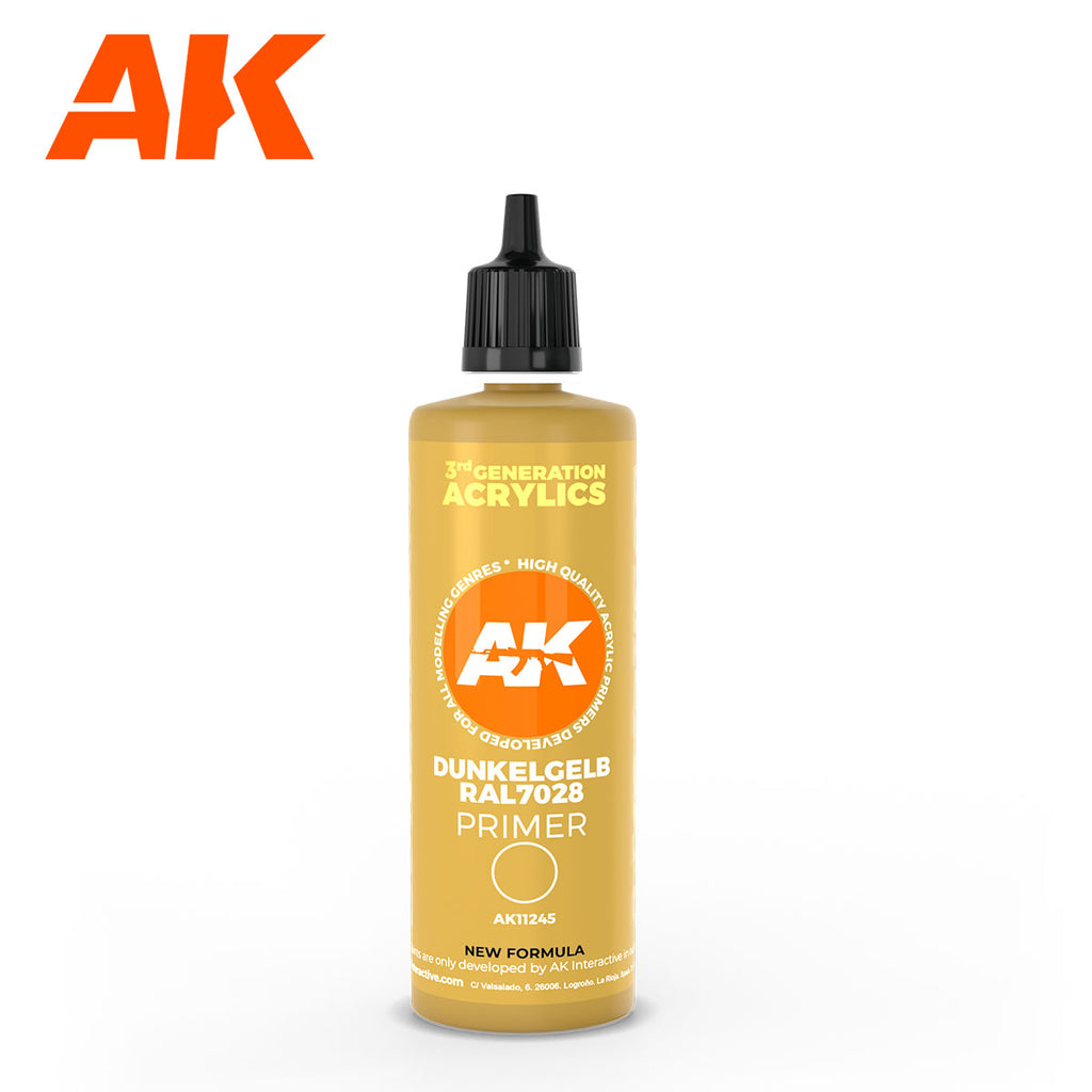3Gen Acrylics: Dark Yellow Primer 100ml LTG AK-11245