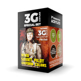 3G Acrylics Special Set: WWII Soviet Pilot Uniform Colors LTG AK-11692