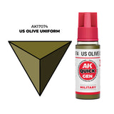 Quick Gen Color: Us Olive Uniform 18ml LTG AK-17074