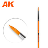 Round Brush 6 - Synthetic LTG AK-606