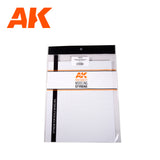 Textured Styrene Sheet - Pavement Spike Brick Sheet - 245x 195mm x 1 Unit LTG AK-6581