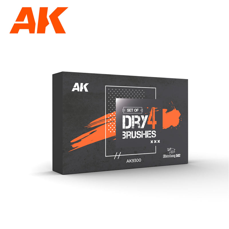 Dry Artist Brushes Set LTG AK-9300
