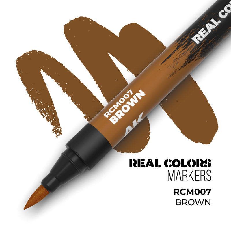 Real Colors Markers: Brown LTG AK-RCM007