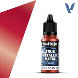 True Metallic Metal: Base - Ruby Red (18ml) VAL 77126