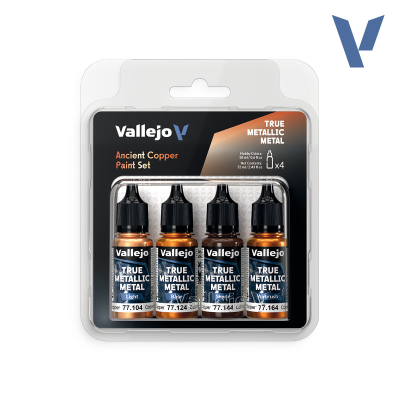 True Metallic Metal: Ancient Copper Paint Set (18ml) VAL 77253