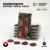 Gamers Grass Battle Ready Bases - Nomad Crew Deck - Round 40mm (4x) (Designed for Infinity)