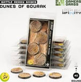 Gamers Grass Battle Ready Bases - Dunes of Bourak - Round 40mm (4x) (Designed for Infinity)