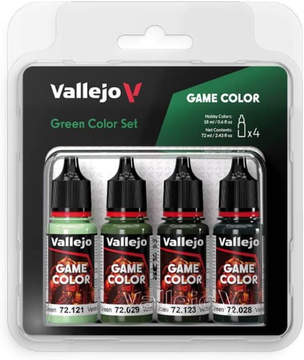 Vallejo Game Color Set: Green 4x18ml