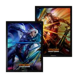 RIFTBOUND: LEAGUE OF LEGENDS TCG VENDETTA ART DIANA VS LEONA SLEEVES 100CT