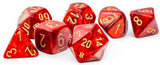 SCARAB 7-DIE SET MEGA-HEDRAL SCARLET/GOLD