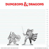 DND NOLZUR'S MARVELOUS UNPAINTED MINIATURES: W29 DWARF FIGHTER N ORC PALADIN (144)