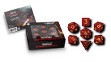 DND SILICONE 7 DICE SET DRAGON SCALE RED (20)