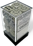 WWII GERMAN OPAQUE DARK GREY/BLACK 12D6 16MM DICE BLOCK