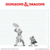 DND NOLZUR'S MARVELOUS UNPAINTED MINIATURES: W29 GOLIATH BARBARIAN N HALFLING ROGUE (144)