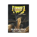 DRAGON SHIELD SLEEVES MATTE DUAL BLACK AND GOLD 100CT (50)
