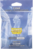 DRAGON SHIELD 100CT CLEAR PERFECT FIT THICK