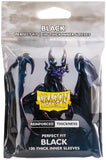 DRAGON SHIELD 100CT BLACK PERFECT FIT THICK