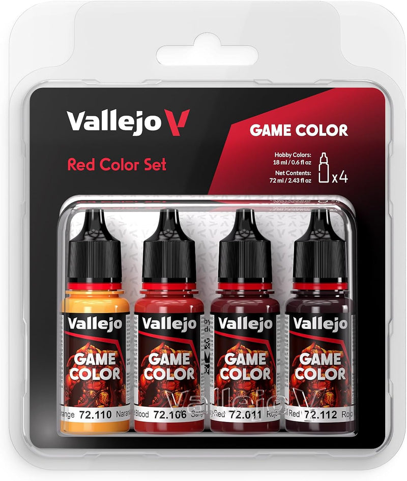 Vallejo Game Color Set: Red 4x18ml