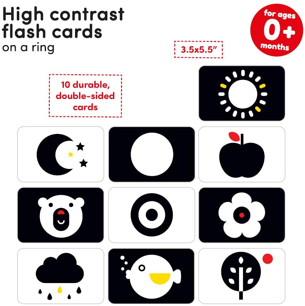 High Contrast Flash Cards on a Ring 0m+ (for ages 0m+) BPN 03969