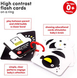 High Contrast Flash Cards on a Ring 0m+ (for ages 0m+) BPN 03969