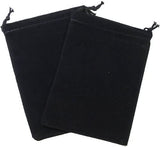 Dice Bag Suedecloth (L) Black CHX 02398