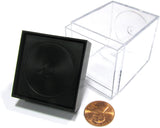Empty Crystal Display Box (M) Clear w/ Black Lid 2¼"x 1¾"x1 CHX 02804