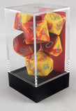 Red-Yellow / Silver: Gemini Polyhedral Dice Set (7's) CHX 26450