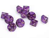 Purple / Gold: Vortex d10 Dice Set (10's) CHX 27237