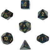 Shadow / Gold: Lustrous Polyhedral Dice Set (7's) CHX 27499