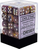 Carousel / White: Festive 36d6 12mm Dice Block CHX 27840