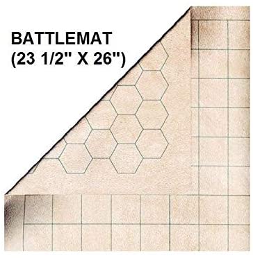 Chessex Reversible Battlemat: 1½" Squares & 1½" Hexes (23 1/2" x 26") CHX 96257