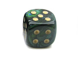 Jade / Gold: Scarab 12mm d6 CHX DC1205