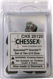 Granite: Speckled d10 Dice Set (10's) CHX 25120