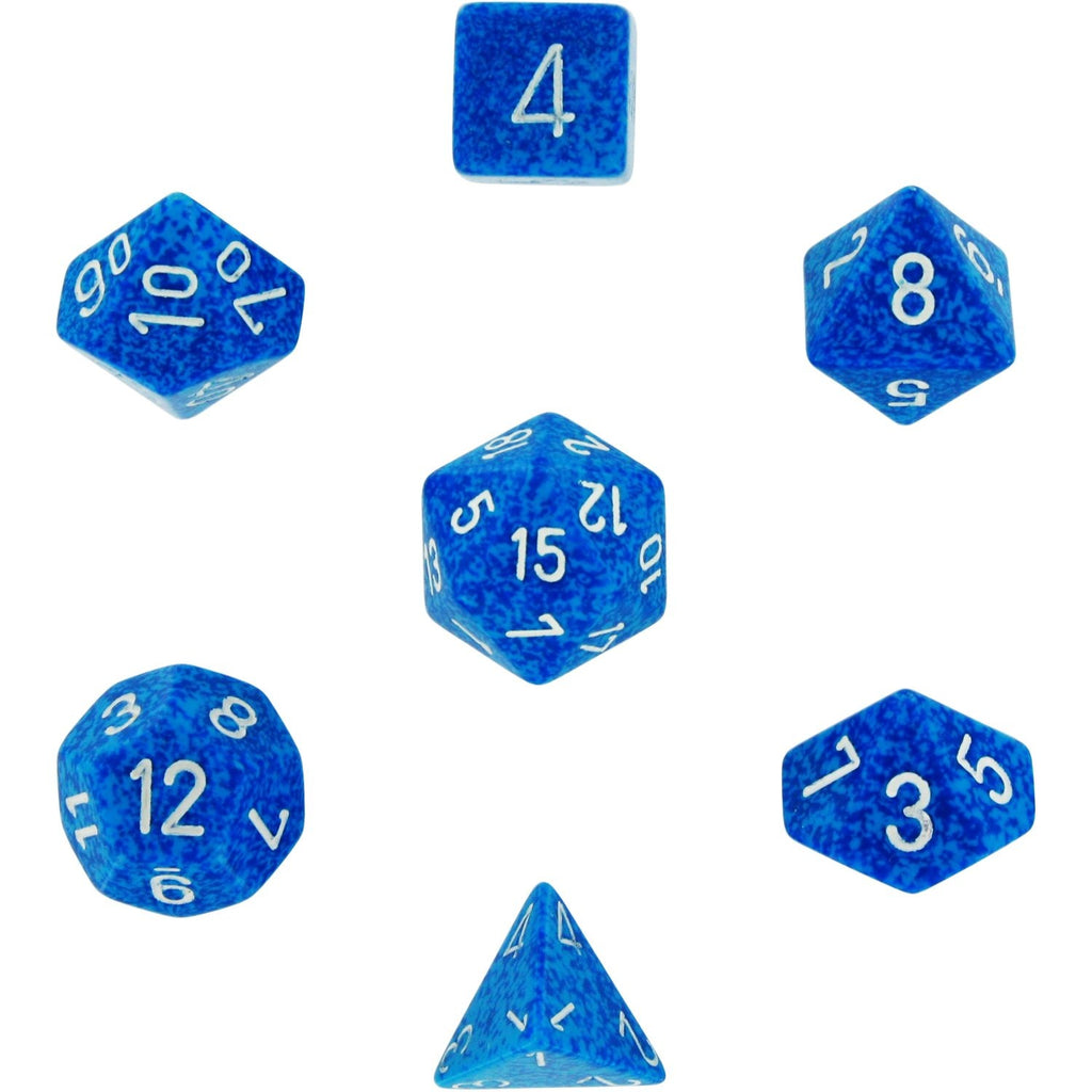 Water: Speckled Polyhedral Dice Set (7's) CHX 25306