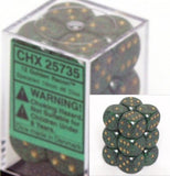 Golden Recon: Speckled 12d6 16mm Dice Set CHX 25735