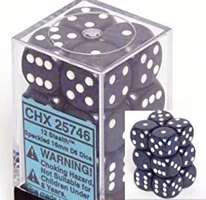 Stealth: Speckled 12d6 16mm Dice Set CHX 25746